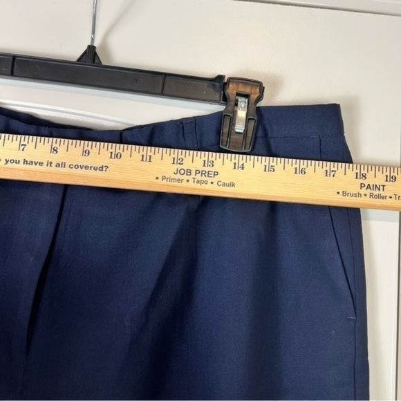 Pendleton Womens Savvy Dress Career Pants Blue Stretch Pockets Wool Blend 16 - Picture 3 of 7